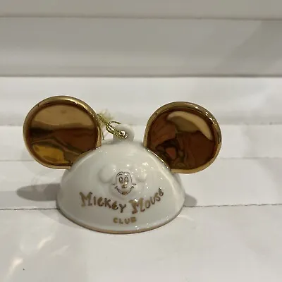 Disney Lenox Mickey Mouse Club Ornament Christmas Holiday Fine Bisque China 24k • $13.99