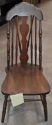 Amish 19th Century Tapered Splat Brace Back Lancaster PA Windsor Spindle Chair • $1450