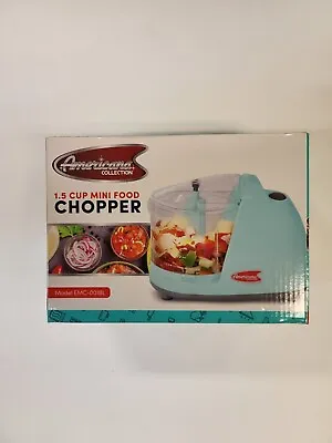 Americana Collection 1.5 Cup Mini Food Chopper EMC-001BL • $15.80