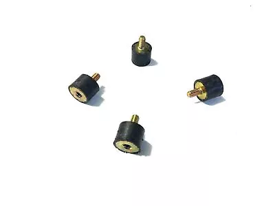 4 Rubber Vibration Isolator Mounts (1  Dia X 3/4 Ht) 5/16 -18 X 5/8  Length Stud • $13.99