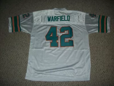 PAUL WARFIELD Unsigned Custom Miami White Sewn New Football Jersey Sizes S-3XL • $38.05