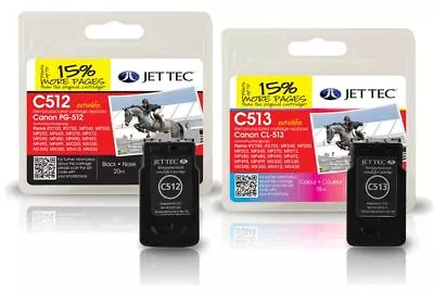 £26.98 • Buy PG-512 & CL-513 Black & Colour Remanufactured Ink Cartridges PG512 CL513