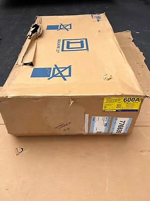 NEW SQUARE D HU366 600 Amp 600v NON Fused Indoor 3 Phase Disconnect NEW IN BOX • $1440