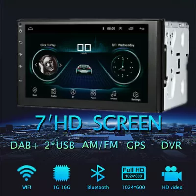 7  2 Din Android Car Radio GPS Wifi Navigation Multimedia Player Head Unit 1+16G • $101.35