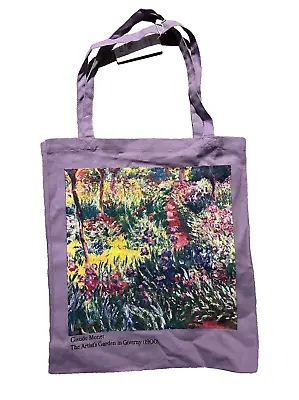 NEW Claude Monet The Artist Garden In Giverny (1900) Canvas Art Tote Book Bag • $18