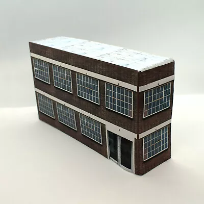 Low Relief Card OO Gauge Industrial Building 1/76 Scale Model Railway 4mm I15 • £5.35