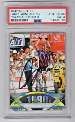 £169.61 • Buy 2011 Topps American Pie Lance Armstrong Wins 1st Signed Auto Card #178 PSA/DNA