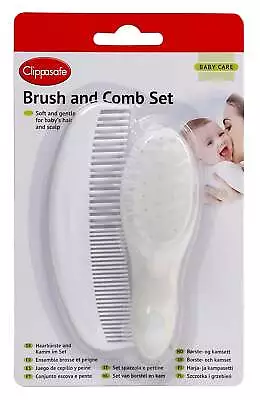 Clippasafe Home Brush & Comb Baby Infant Child Grooming Set Hair Care New • £7.99