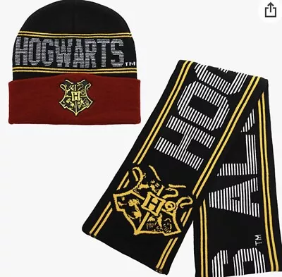 New With Tags Harry Potter Hogwarts Scarf And Beanie Set • $5.95