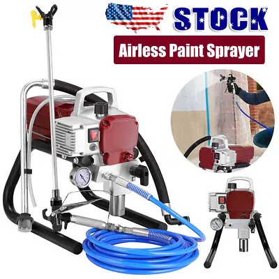 Airless Paint Sprayer 1700W High Efficiency 3300 PSI W/Extension Rod 110-120V • $247.80