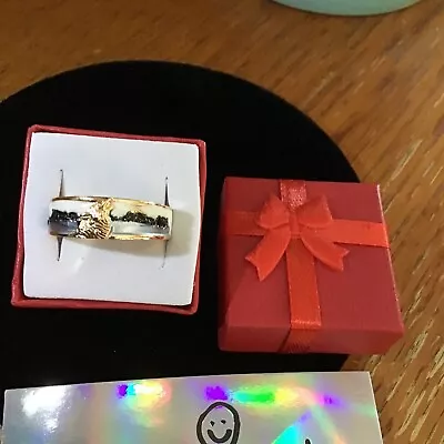 $14 • Buy Men’s Ring Wolf Howling At The Moon Size 12 Brand New With Gift Ring Box