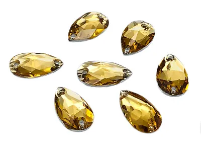 EIMASS® Sew Or Glue On Resin Crystals Flat Back Teardrop Shape Gems For Costume • £2.99