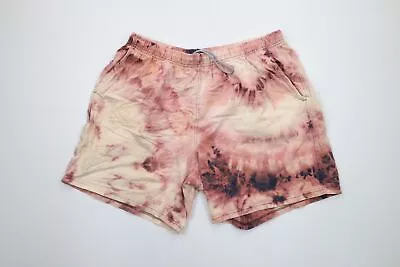 Vintage 90s Streetwear Mens Large Distressed Acid Wash Above Knee Dad Shorts • $40.45