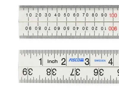 Fisco XFB1ME White Nylon Folding Measuring Rule 1 Metre 1M 3ft 39  201512 • £20.99