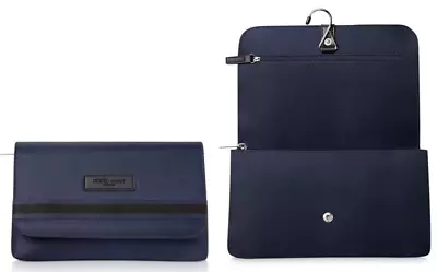 Giorgio Armani Hanging Pouch Blue Hanger Bag Travel Toiletry Dopp Kit Case Wash • $15.73