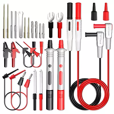 Goupchn Silicone Multimeter Test Leads Kit 25PCS With Replaceable Gold-Plated • $35.20