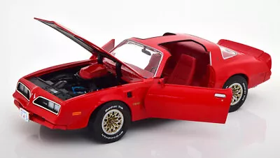 1977 Pontiac Firebird Trans Am Red Ertl Amm1160-06 1:18 Autoworld 1002 Piece • £210.62