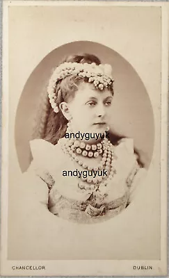 Cdv Dublin Ireland Lady Actress Fancy Dress Singer Opera Antique Chancellor • £24.95