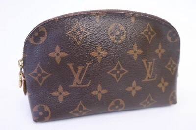 £152.85 • Buy Authentic Louis Vuitton Monogram Pochette Cosmetic Pouch Bag  #18617