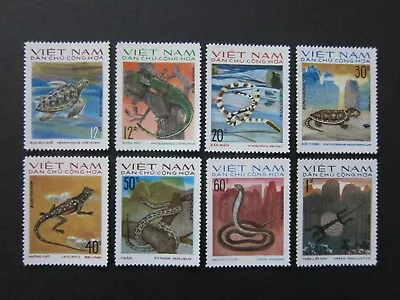 N. VIETNAM 1975 - REPTILES - Mint NEVER Hinged. • $3.80