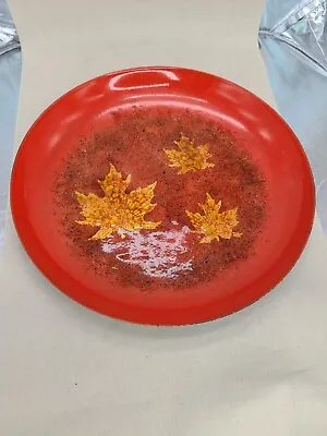 Curtis Jere  Artisan House  Enamel/Copper Maple Leaf Large Art Bowl 15.5  • $189.99