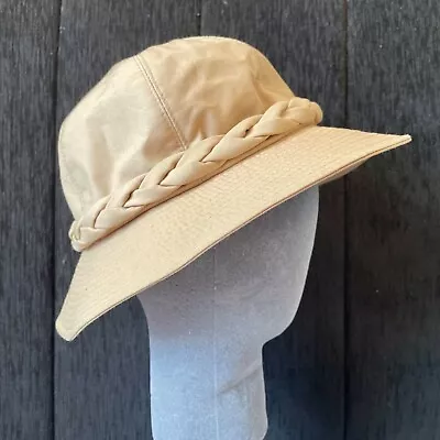 Stunning Vintage Aquascutum Bucket Hat | Beige | Perfect | Small | 70s | Women • £19.99