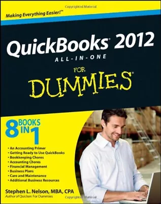 Quickbooks 2012 All-in-One For Dummies® Paperback Stephen L. Nels • £4.73