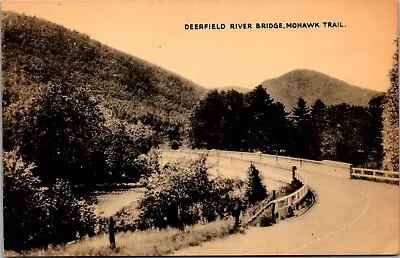 Vtg Massachusetts MA Deerfield River Bridge Mohawk Trail Old Collotype Postcard • $4.99