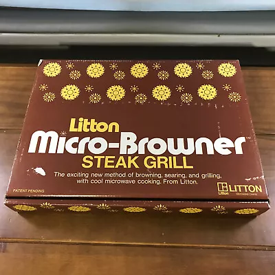 Used Vintage Litton Vintage Micro Browner Microwave Steak Grill  • $9.99