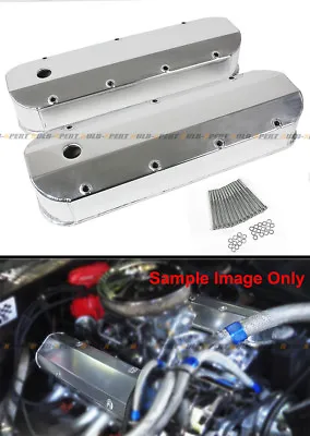 For Chevy BBC 454 Fabricated Aluminum Valve Covers Polished 427 Big Block 396 • $79.99