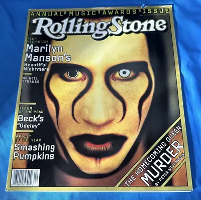 Rolling Stone Magazine January 1997 Marilyn Manson Cover No Label Newsstand • $17.50