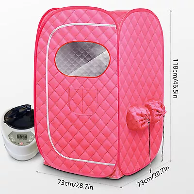 Pink Portable Steam Sauna Tent Spa Slimming Loss Weight Full Body Detox Therapy • $75.05