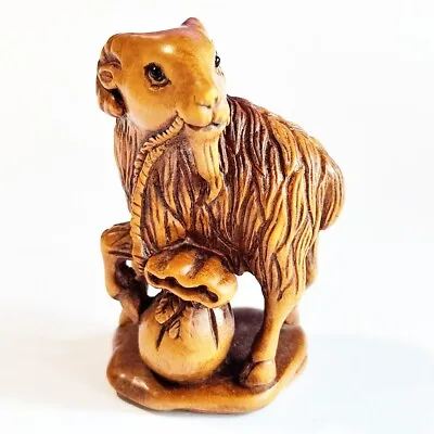 £33.60 • Buy F038 -Collectible 30 Years Old 2   Hand Carved Boxwood Netsuke  - Zodiac Goat