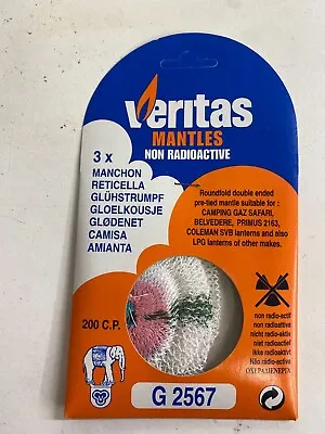 Veritas Mantles Nra G2567 Pack Of 3 200 Cp Camping Gaz Primus Coleman Lpg Nos • £4.49