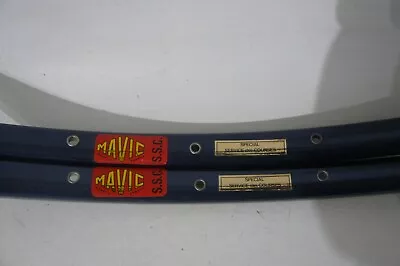 Mavic 1980's 1st Blue SSC 700C 28h  Special Service Des Courses Tubular Rim Set • $480