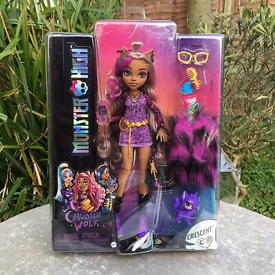 £24.99 • Buy New In Box Monster High Clawdeen Wolf Doll With Pet Crescent