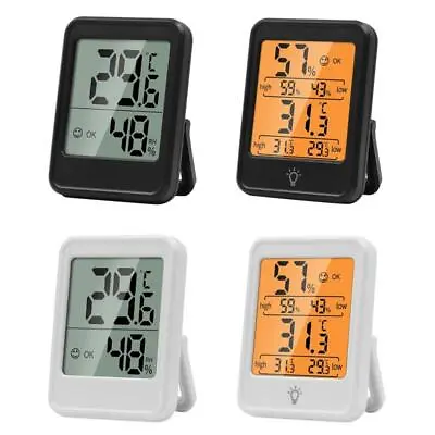 Digital Room Thermometer Mini Hygrometer Indoor Humidity Meter With Min Max • £7.79