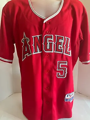 Los Angeles Angels Albert Pujols Jersey Majestic Cool Base Stitched Size 50 Red • $39.99