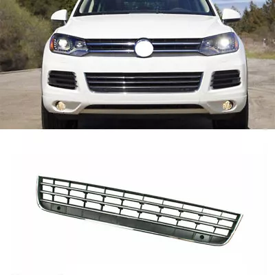 Chrome Front Bumper Lower Center Grill Grille Fit For VW Touareg 2011-2014 • $45.32
