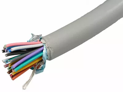 Multi-Conductor Cable 25 Conductor Stranded 24 AWG Shielded 25 Feet • $26.95