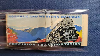 1930's Norfolk And Western Railway UnStruck  Matchbook Matchcover • $24