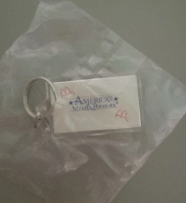 $6.50 • Buy Vtg McDonald Keyring Key Chain America's Meat & Potatoes Advertising Promo