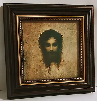 Veronica's Veil By Gabriel Max Jesus Christ Crowned With Thorns Framed  • $40