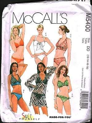 5400 Vintage McCalls SEWING Pattern Misses Swimsuit Two Piece Bathing Suit UNCUT • $9.99