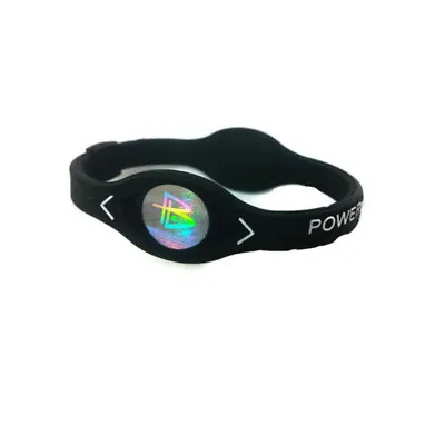 Power Energy Bracelet Sport Silicone Wristbands Balance Ion Magnetic Therapy • £1.78