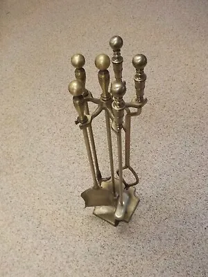 Solid Brass Fireplace Tool Set • $15
