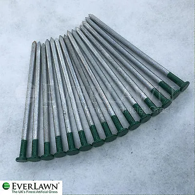 £6.99 • Buy Artificial Grass Fixing Pegs Green Galavanised (Pack Of 15)