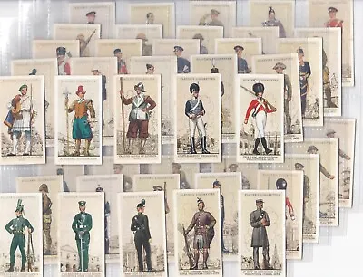  UNIFORMS OF THE TERRITORIAL ARMY Set 50 1939 Players Cigarette Cards In Sleeves • £15.60