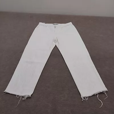 J Brand Womens Size 30 White Cropped High Rise Wide Leg Jeans • $24.88
