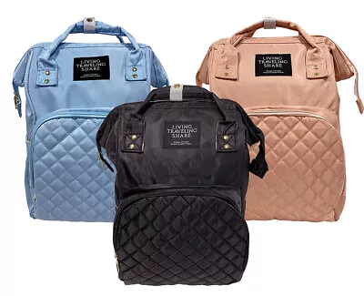 Multifunctional Travel Backpack Baby Bag Quilted Design Waterproof • $34.95